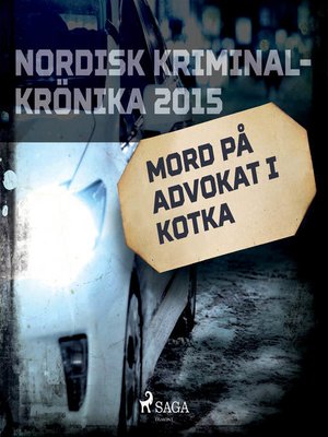 cover image of Mord på advokat i Kotka